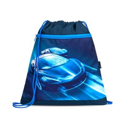 Tornazsák, BELMIL "Racing Blue Neon", kék, versenyautó