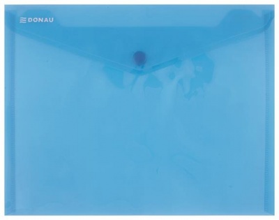 Irattartó tasak, A5, PP, patentos, DONAU, kék