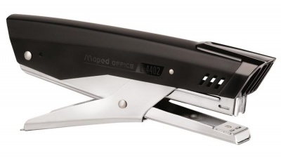 Tűzőgép, kézi, 24/6, 26/6, 20 lap, MAPED "Essentials", fekete