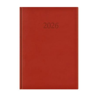 Naptár, tervező, A4, napi, TOPTIMER "Wide", bordó