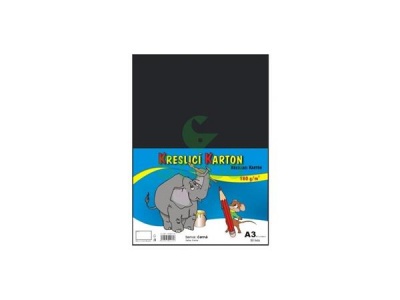 Rajzlap, A3, 180g, 50 lap, STEPA, fekete