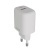 Hálózati töltő, USB-A + USB-C, 12W, AVAX "CH312W Speedy", fehér