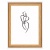 Képkeret, fa, 10x15 cm, "Silhouette", natúr