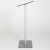 Előadói pulpitus, üveg fedlap, 111 cm