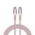USB kábel, USB-C - USB-C, 1,2 m, 100W, mágneses, VERBATIM, rózsaszín